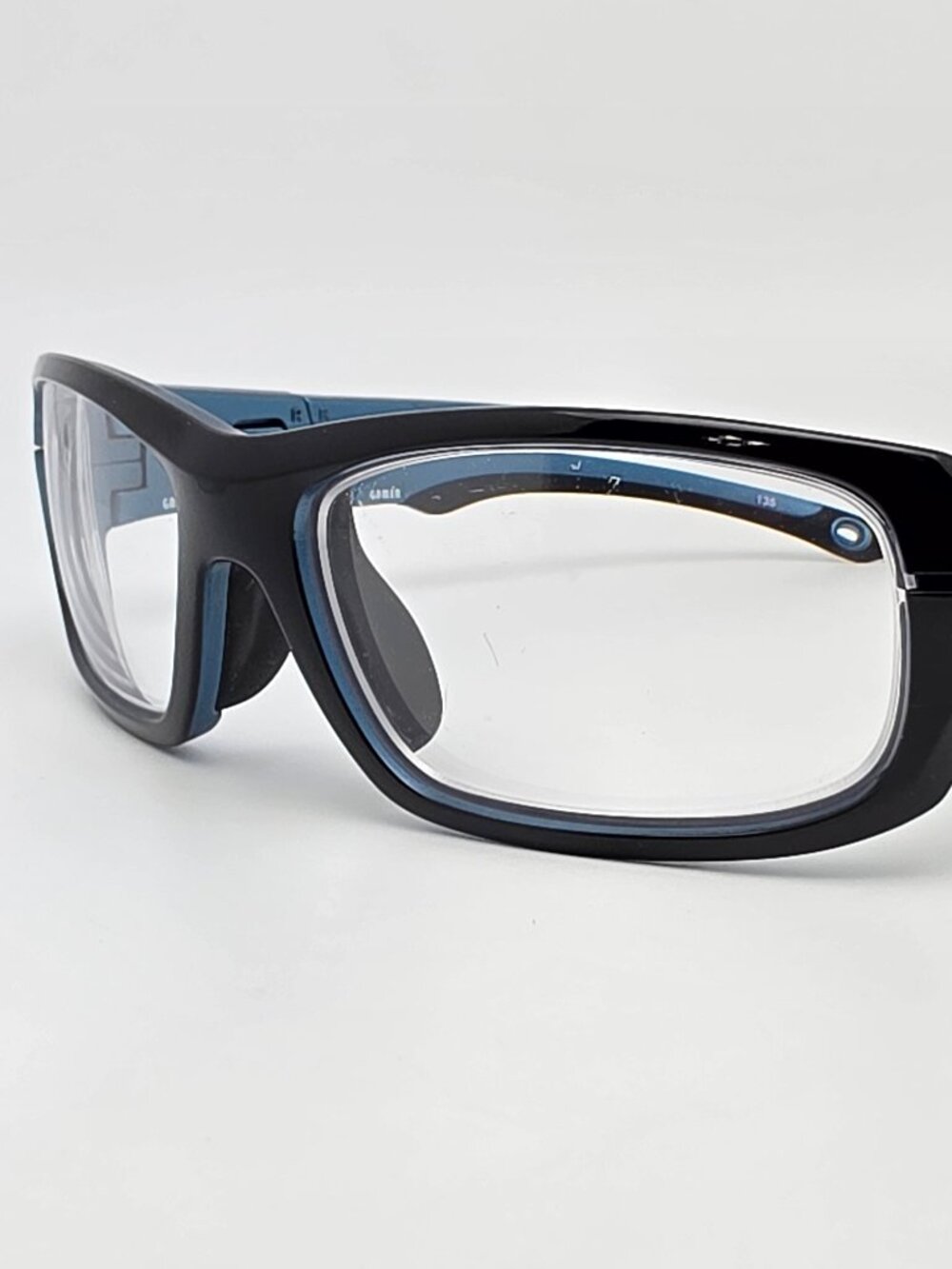 Wiley X Gamer 2107 ASTM F803 Black on Metallic Blue Eyeglasses Frame 57-18-135